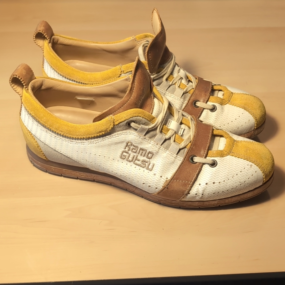 Kamo-Gutsu Handmade Italian Leather Sneakers Mens Size 11. Beautifully Unique